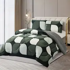 GENERICO - Plumon Plush Liso Con Chiporro 1.5 Plazas + 1 Funda Almohada - Multicolor - 1,5 Plazas