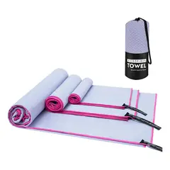 GENERICO - Toalla de Viaje De Microfibra De Secado Rápido, 3 Pcs