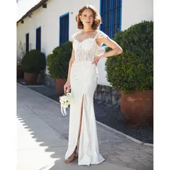 MI PLACARD - Vestido Largo de Novia Mika Blanco