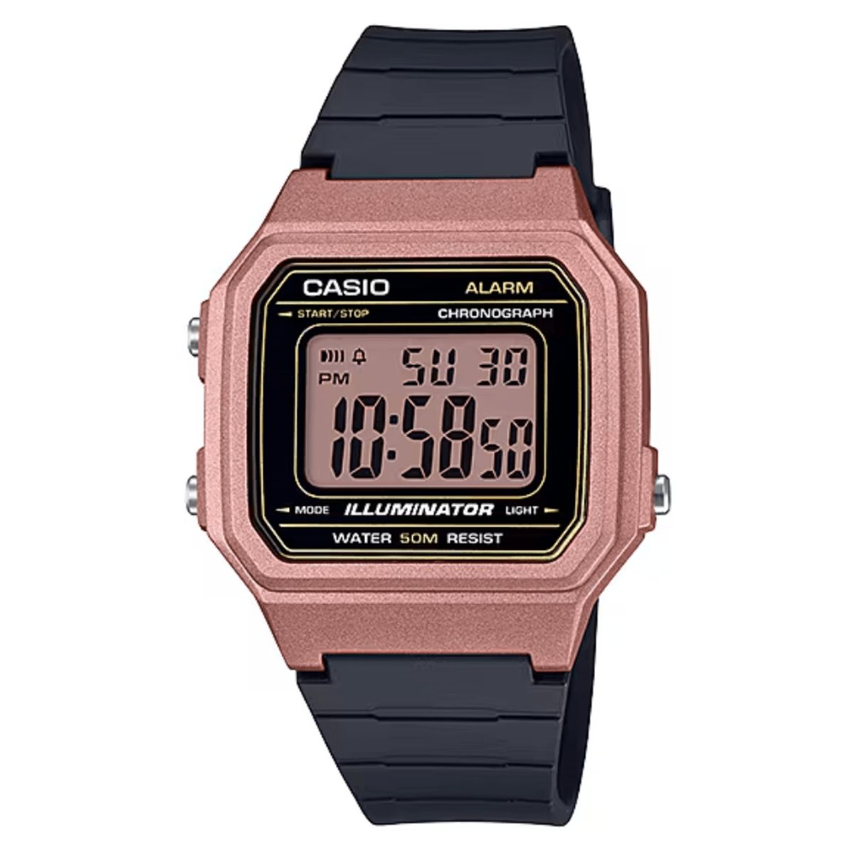CASIO - RELOJ CASIO W-217HM-5AVDF DIGITAL ROSE GOLD HOMBRE