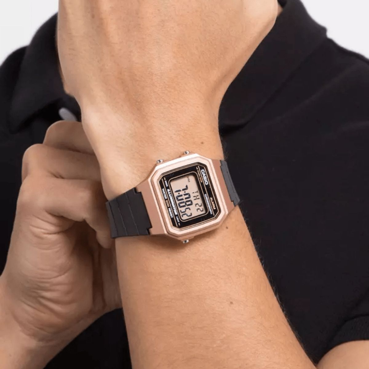 CASIO - RELOJ CASIO W-217HM-5AVDF DIGITAL ROSE GOLD HOMBRE