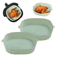 GENERICO - Cesto Bandeja Silicona Para Airfryer Freidora Aire