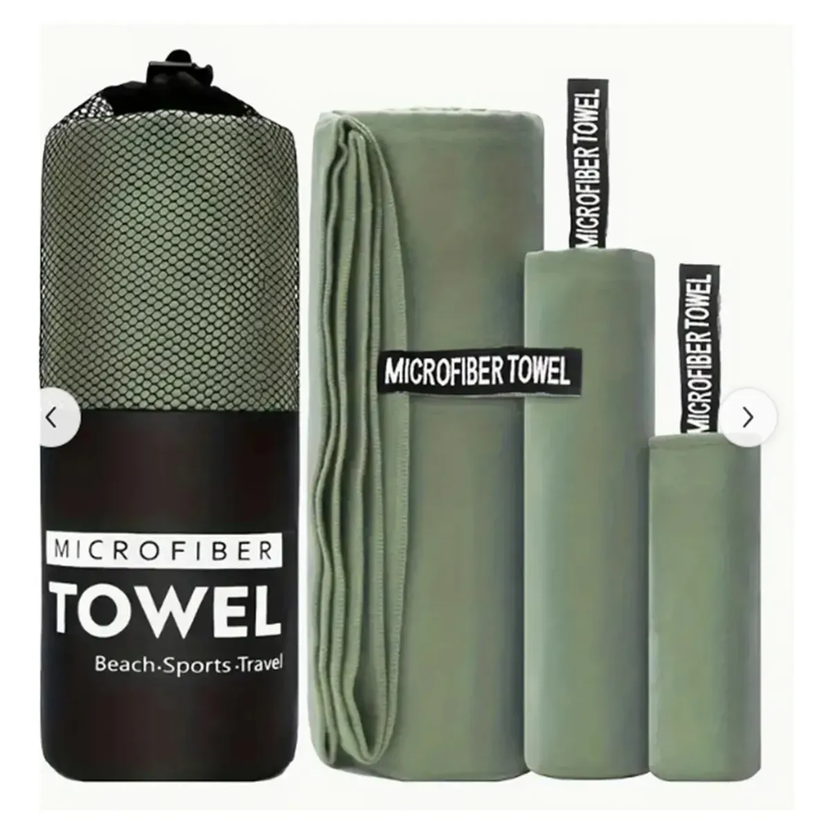 GENERICO - Toalla de Viaje De Microfibra De Secado Rápido, 3 Pcs