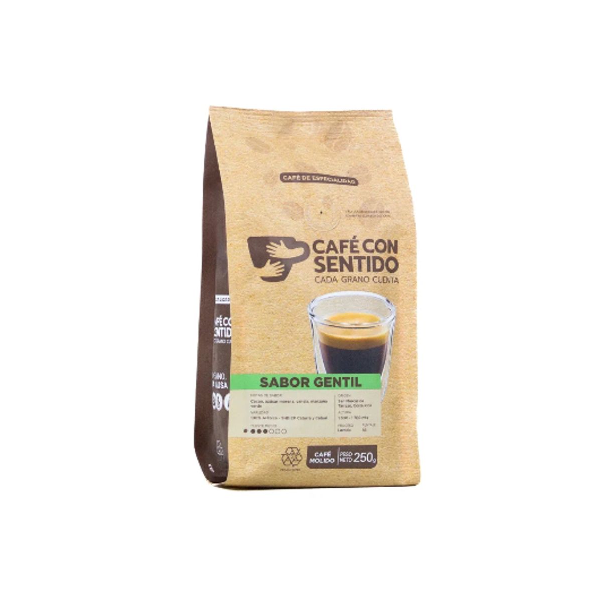 CAFE CON SENTIDO - Café con Sentido Sabor Gentil 1 kilo molido