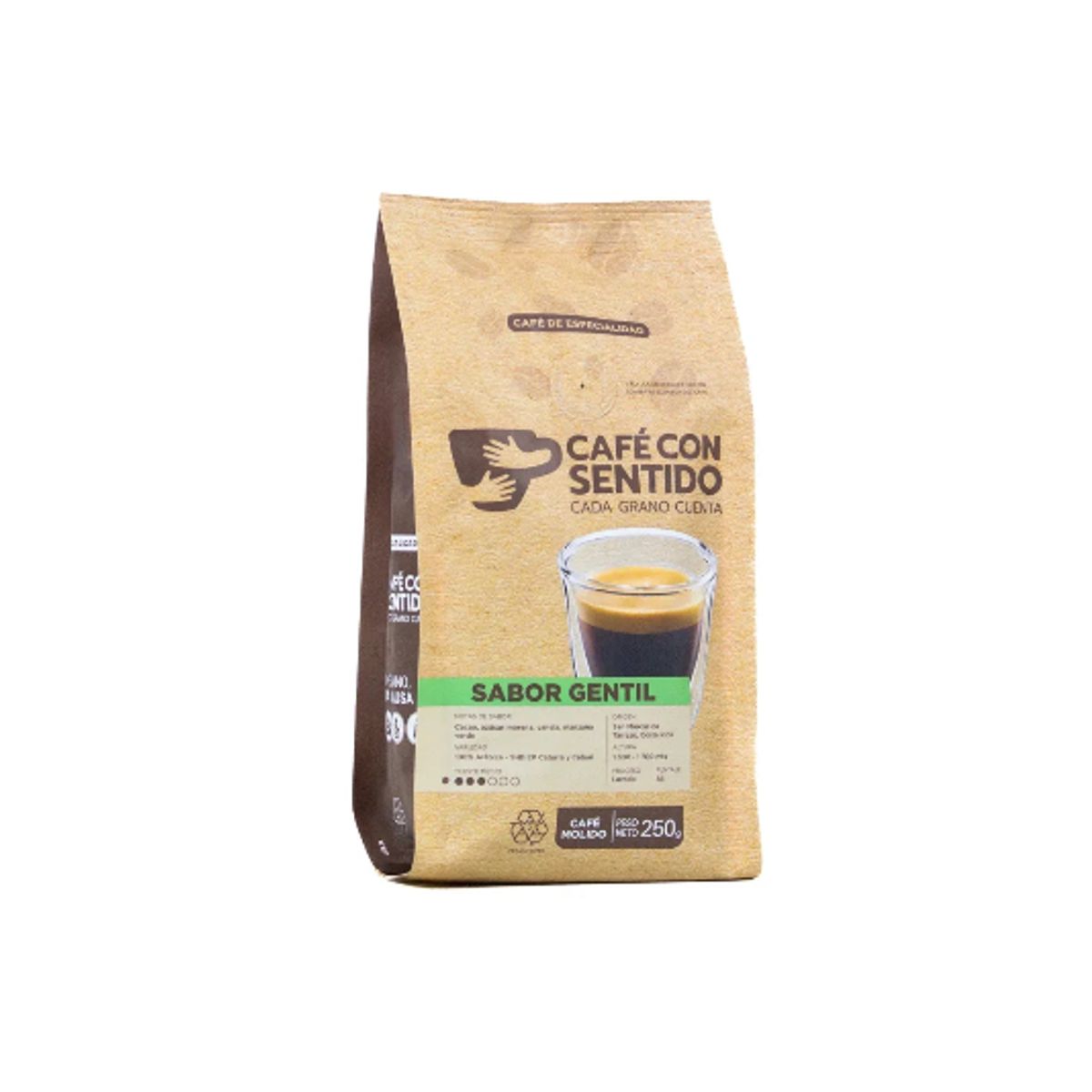 CAFE CON SENTIDO - Café con Sentido Sabor Gentil 1 kilo molido