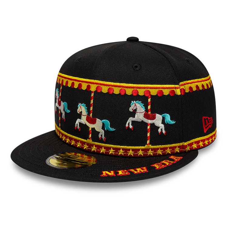 Gorra 59Fifty Carrusel Entretenimiento Negro Negro 7 3/8
