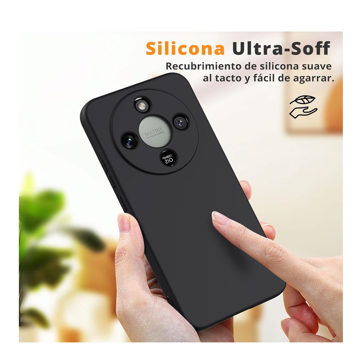 JOIGO - Carcasa Para Honor Magic 8 lite Goma Turquesa