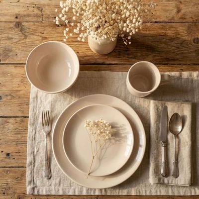 Imagen 2 del producto Juego De Vajilla 16 piezas Loza Cerámica July Crema Pink