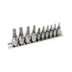 GENERICO - Dados Punta Torx 3/8 Set 10 Piezas