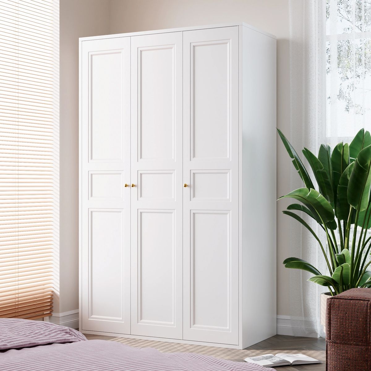 GENERICO - Closet Metalico 3 puertas - White BC-11