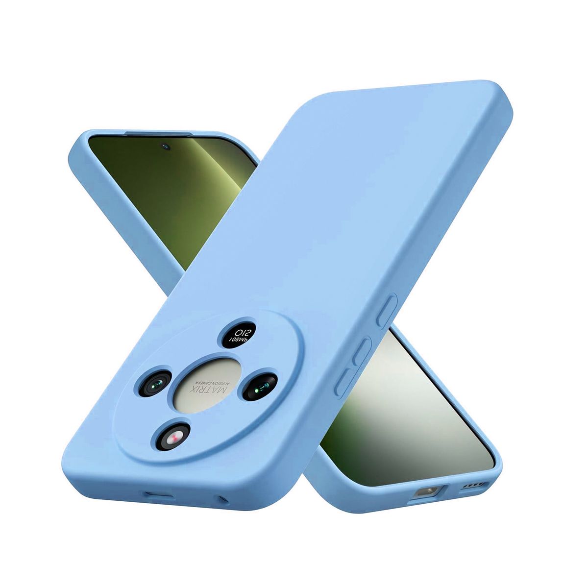 JOIGO - Carcasa Para Honor Magic 8 lite Goma Celeste