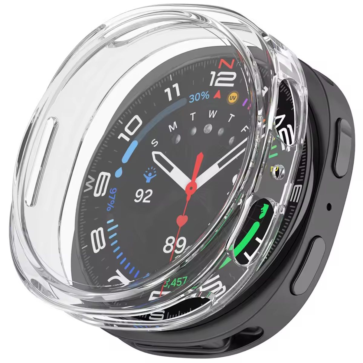 GENERICO - Protector Carcasa Vidrio Para Samsung Watch 8 / 44mm