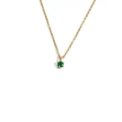 LUX JOYAS - Collar Plata 925 Baño Oro Punto De Luz 40cm