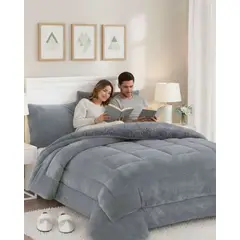 GENERICO - Plumón Cubrecama Chiporro plaza y Media Extra Cálido Invierno Premium