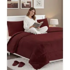 GENERICO - Plumón Cubrecama Chiporro plaza y Media Extra Cálido Invierno Premium