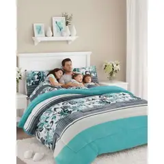 GENERICO - Plumón Cubrecama Chiporro plaza y Media Extra Cálido Invierno Premium