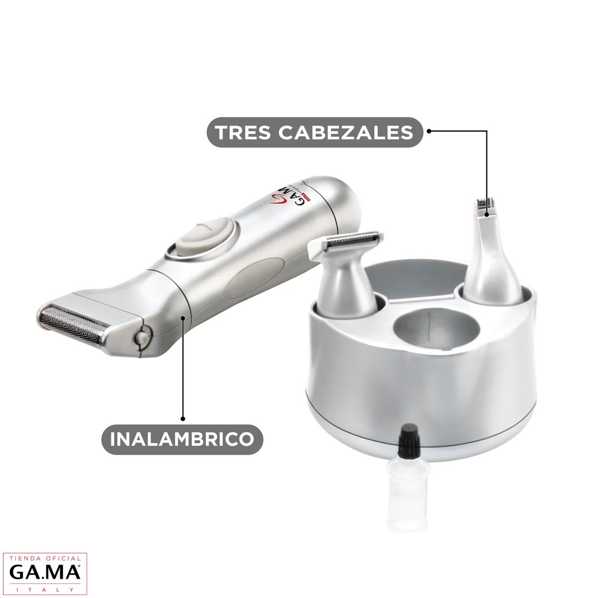 GAMA - Cortapelos  Multiuso Gama SE 2301 6 En 1 Cabello Barba Nariz
