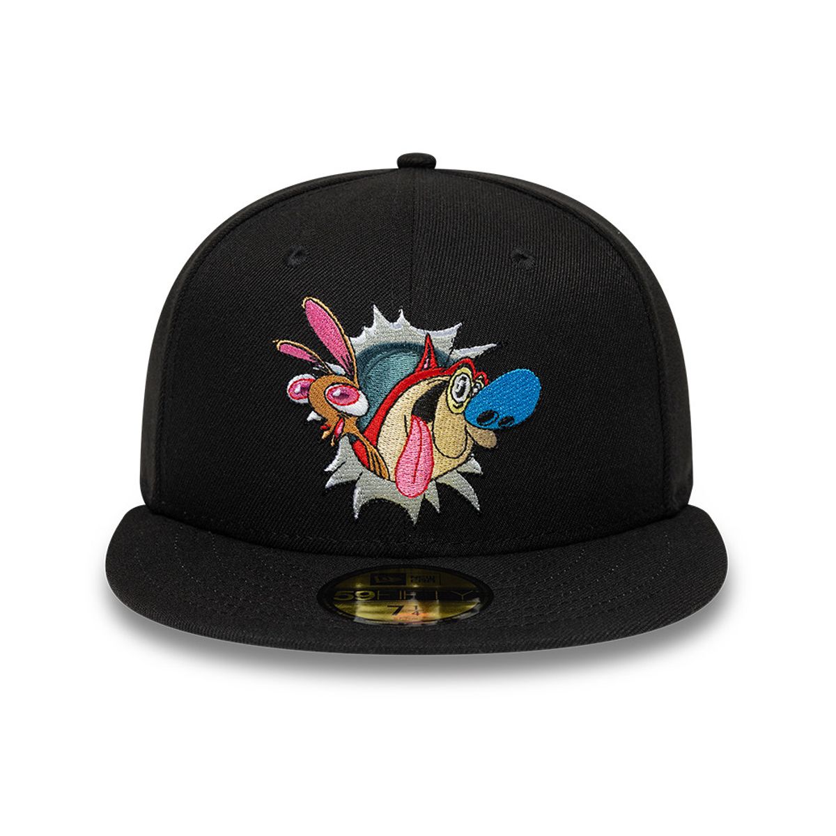 NEW ERA - Gorra 59Fifty Ren And Stimpy Negro Cerrada