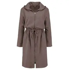 ESSENZA HOME - Bata de algodón Mujer Louise Bathrobe - Color Chocolate