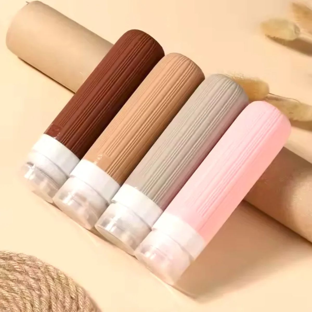 SOLO - Botellas Dispensador Silicona Para Viajes Cuidado Personal Silicona