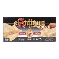 EL ANTIGUO - Turrón Nata Nueces 1 x 200 gr