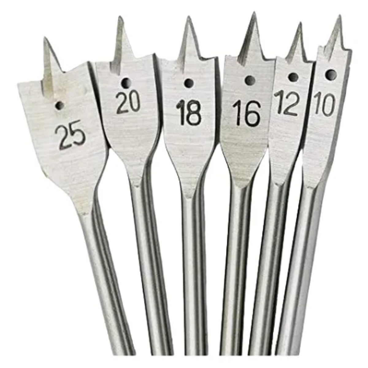 GENERICO - Set De Brocas Paleta Madera Planas Centradoras 6 Piezas