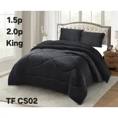 GENERICO - Cobertor Cubrecama de Invierno Plush con Chiporro 1,5 plazas