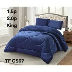 GENERICO - Cobertor Cubrecama de Invierno Plush con Chiporro 1,5 plazas