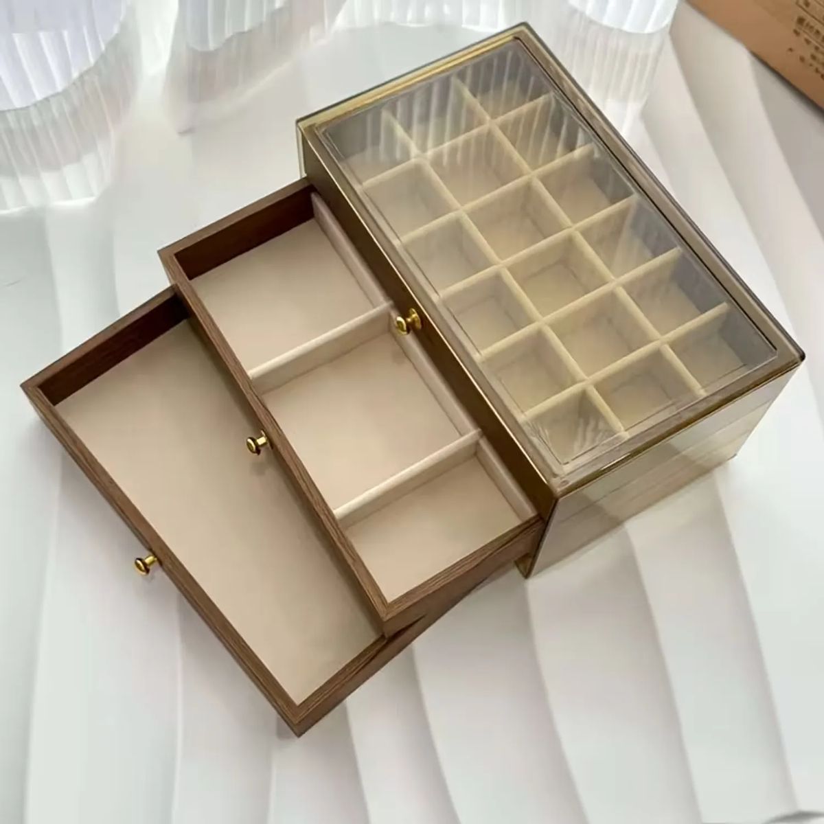 GENERICO - JOYERO ORGANIZADOR 3 CAPAS DECORATIVO