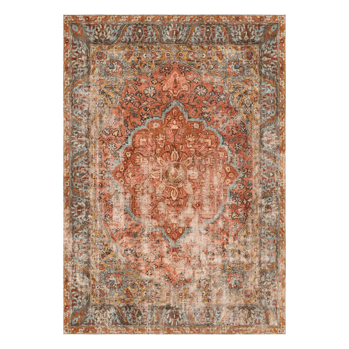 BAZHARS - Alfombra Vintage 190X290 cm Amasya Nor T1114  Bazhars