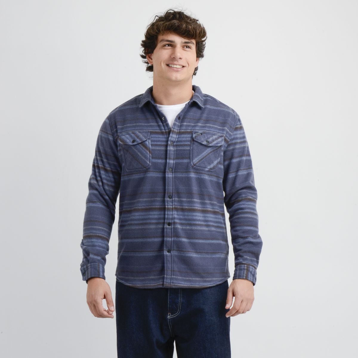 O'NEILL - CAMISA POLAR MANGA LARGA GLACIER OVERSHIRT AZUL