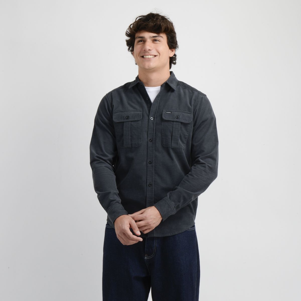 ONEILL - CAMISA MANGA LARGA CLINT GRIS OSCURO