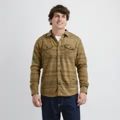 O'NEILL - CAMISA POLAR MANGA LARGA GLACIER OVERSHIRT CAFÉ