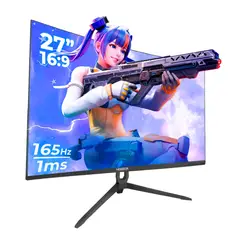 HOSSER - Monitor Gamer Curvo 27" Fhd 165Hz Gaming Freesync 1ms