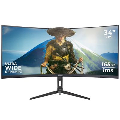 Hosser Monitor Pc Gamer Curvo 34"" Ultra Wide 165Hz Gaming 1