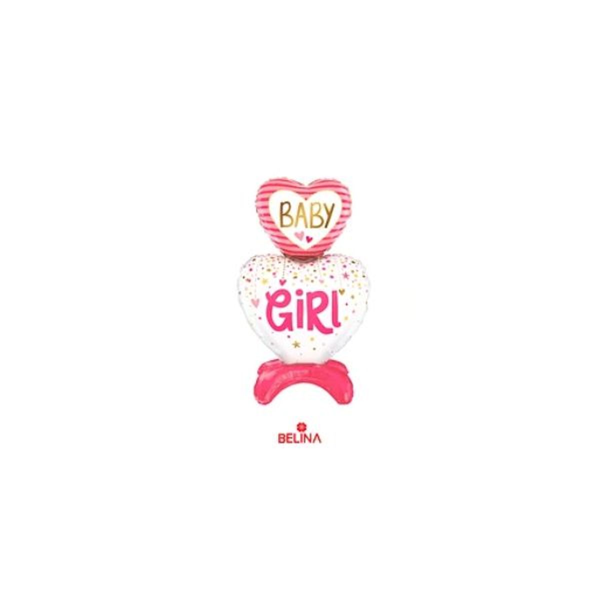 GENERICO - Globo metalico baby girl 62x110cm