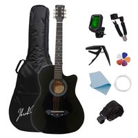 Guitarra Acustica Cutaway Music 38"" Funda + accesorios