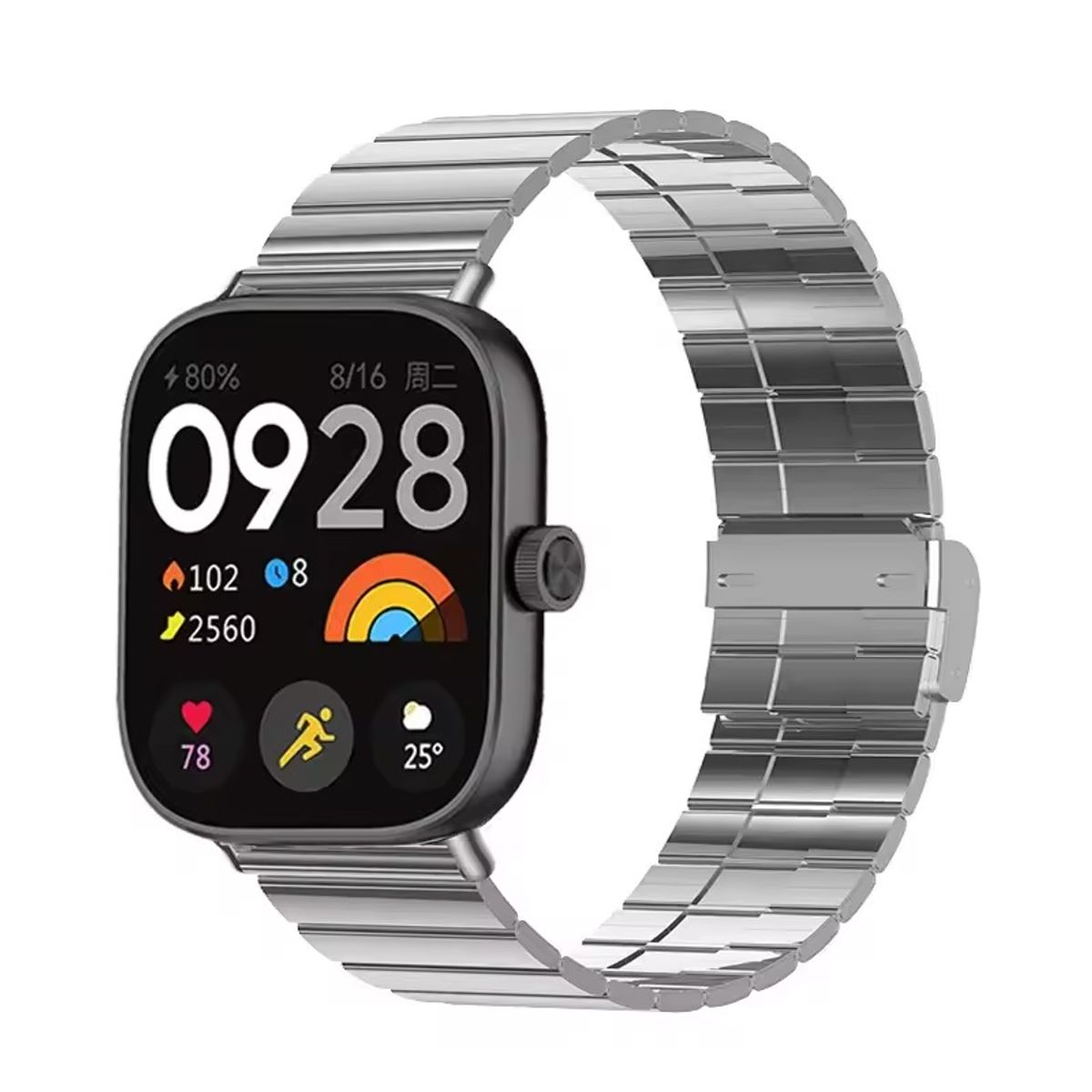 GENERICO - Correa Acero Para Xiaomi Redmi Watch 5 Active 5 Lite / Rectangular