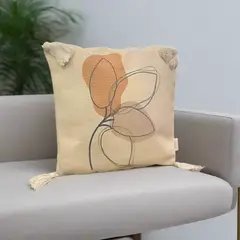 GENERICO - Cojín Hojitas 42x42cm Interior y Exterior