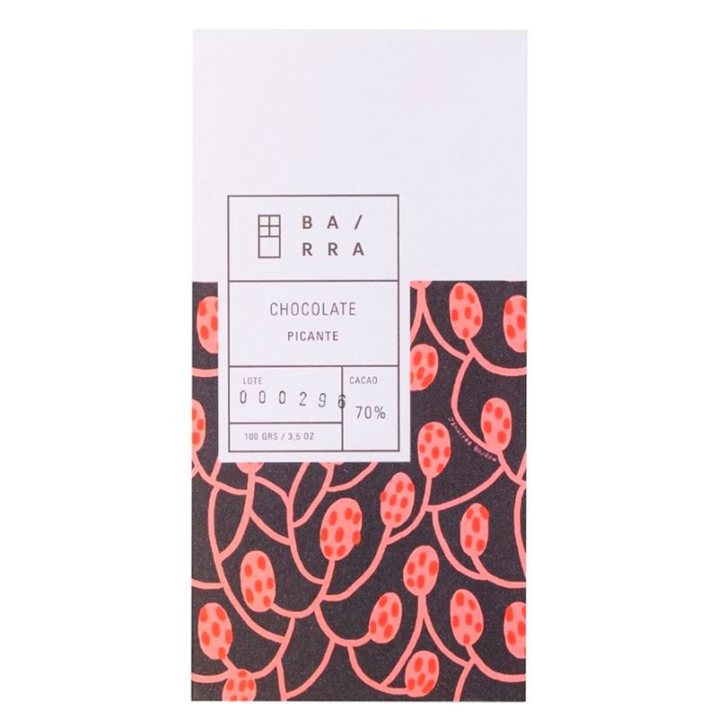 BARRA CHOCOLATE - Picante - Barra chocolate 70% Cacao 100 gr