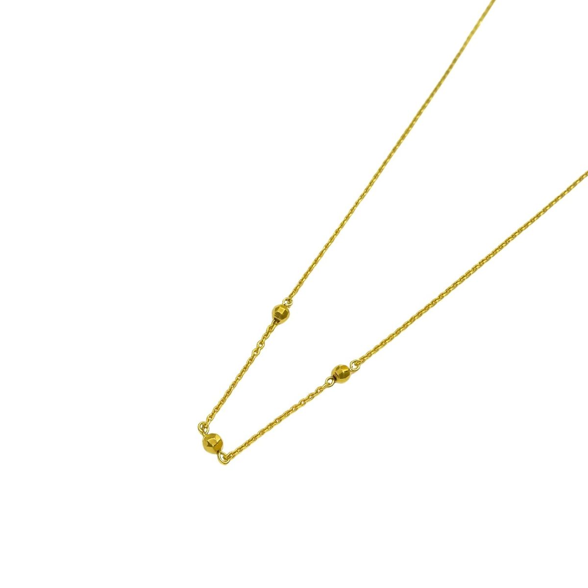 JB JOYAS BARON - Collar Oro Amarillo 18kt Esferas Facetadas