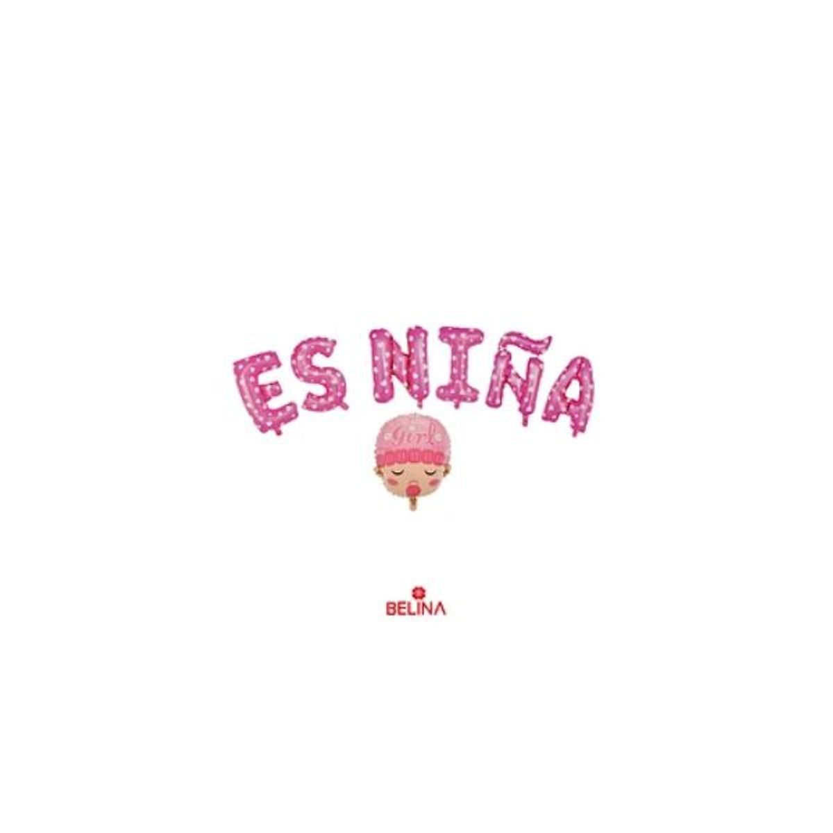 GENERICO - Set de globos es niñacara baby 7pcs