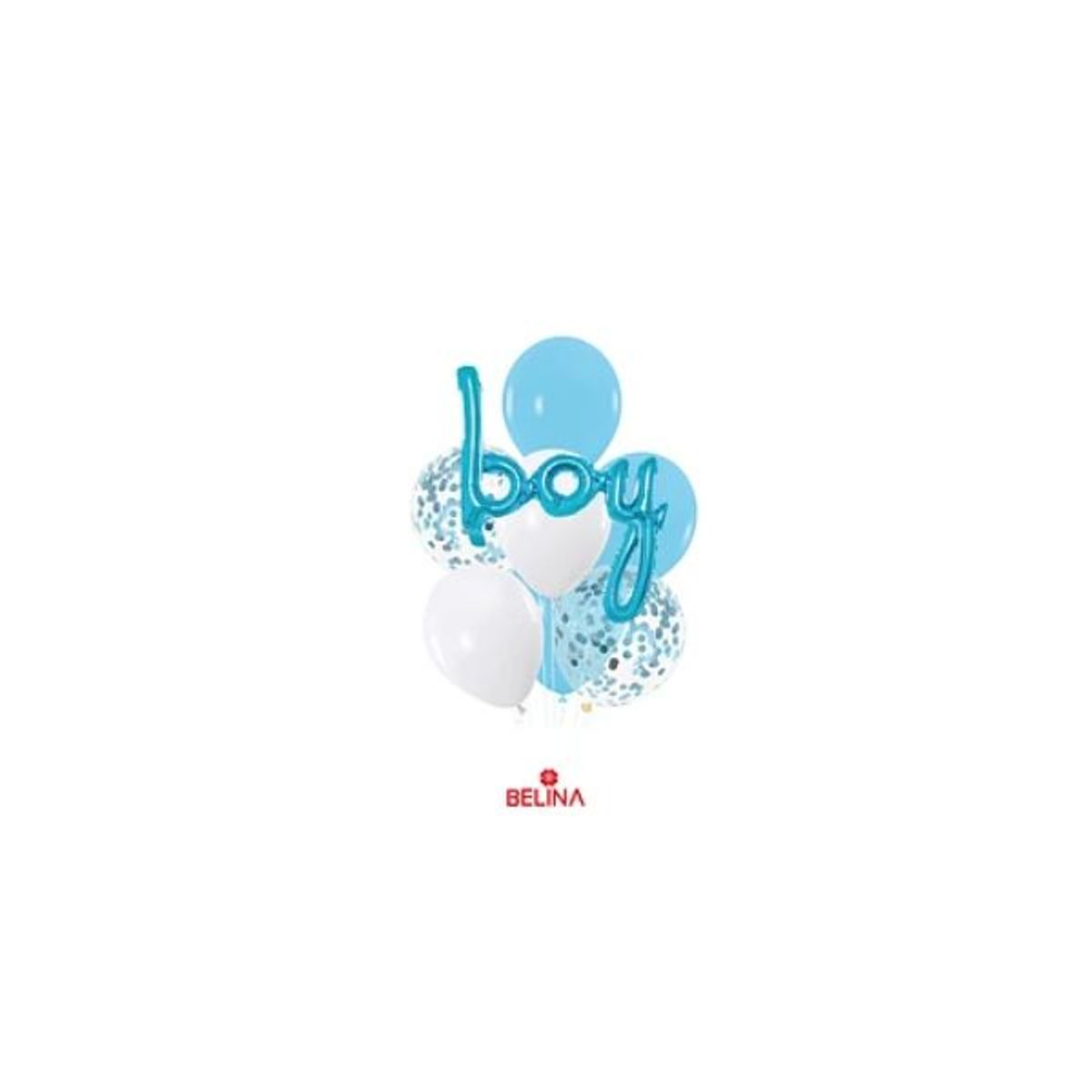 GENERICO - Set de globos azul boy 8pcs