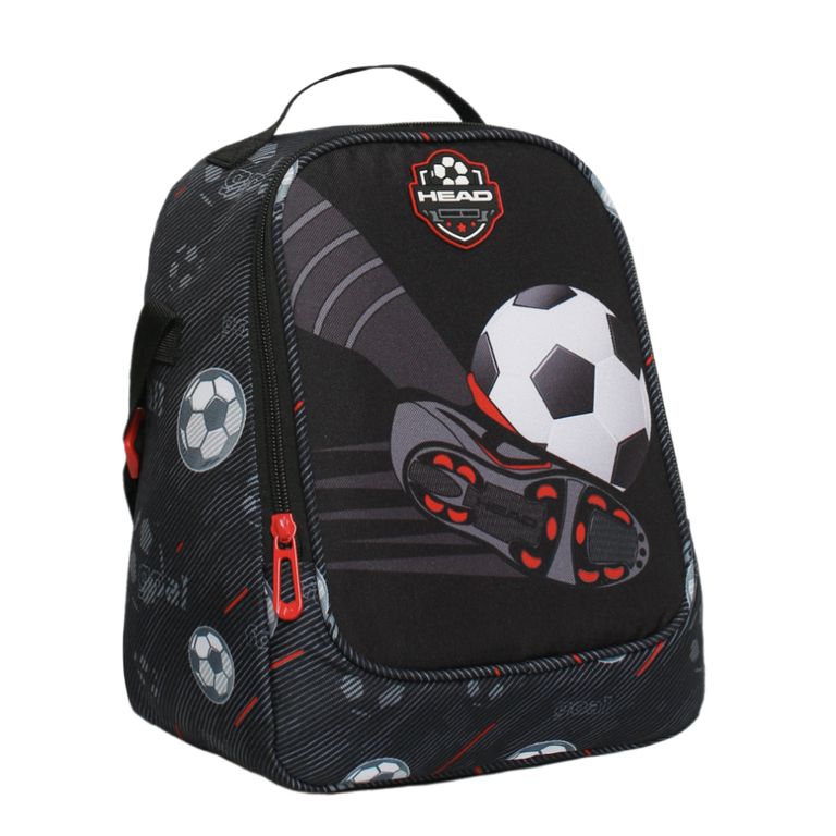 Lonchera Hombre Grey Futbol Negro Negro TALLA UNICA