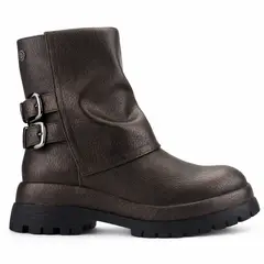 CHALADA - Botin Mujer Bronce Casual Krep