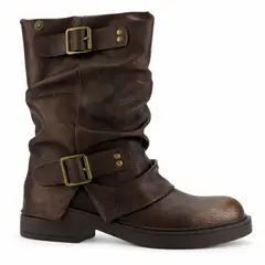 CHALADA - Botin Mujer Café Casual Biker