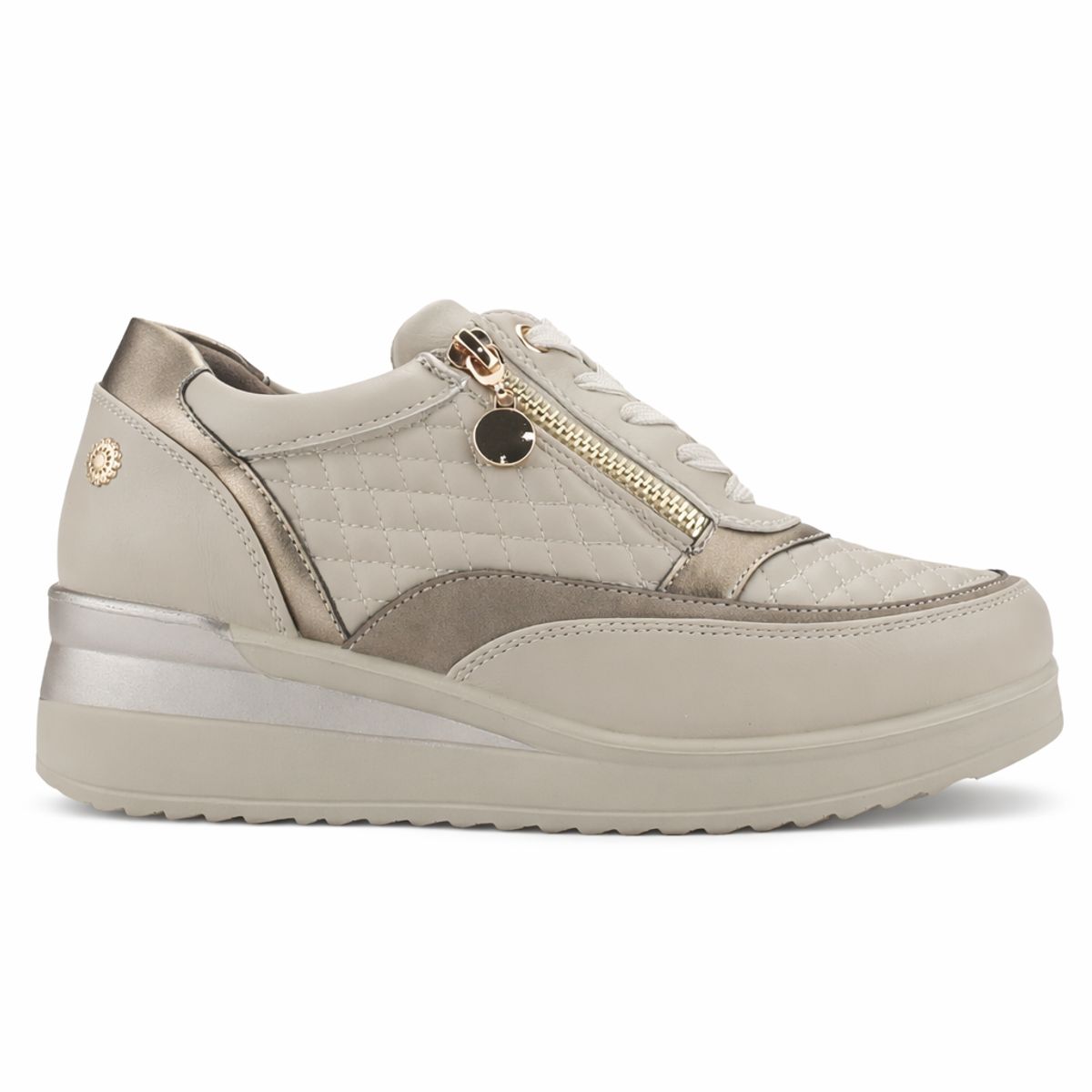 CHALADA - Zapatilla Mujer Beige Urbano Chalada Danay