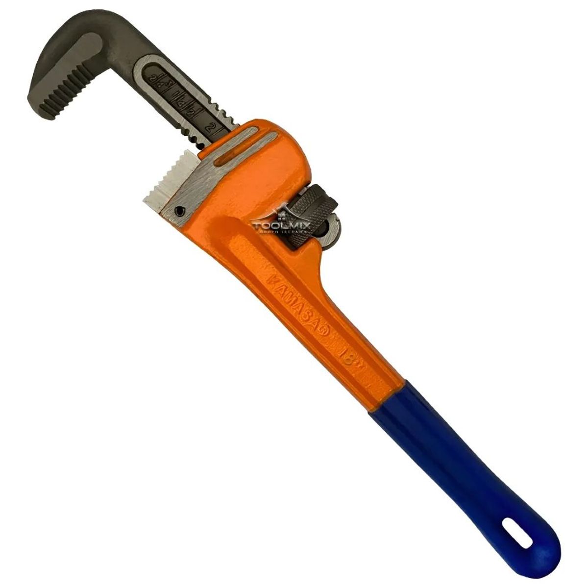 KAMASA - Llave Inglesa Stillson 18 Pulgadas Mango PVC Antideslizante