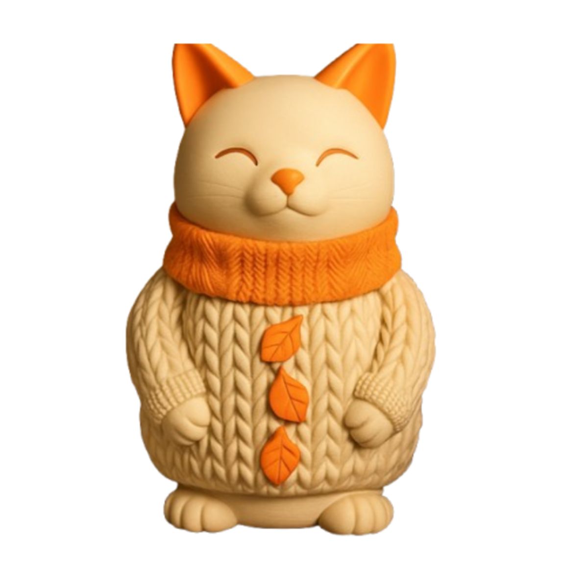 GENERICO - Escultura- Gato Suéter Acogedor