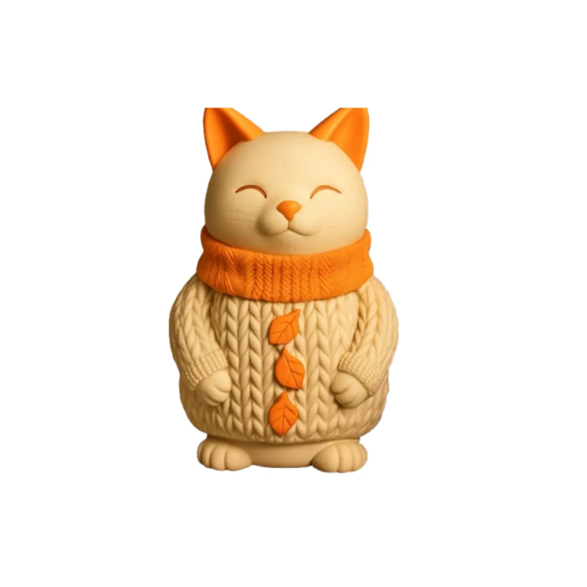GENERICO - Escultura- Gato Suéter Acogedor